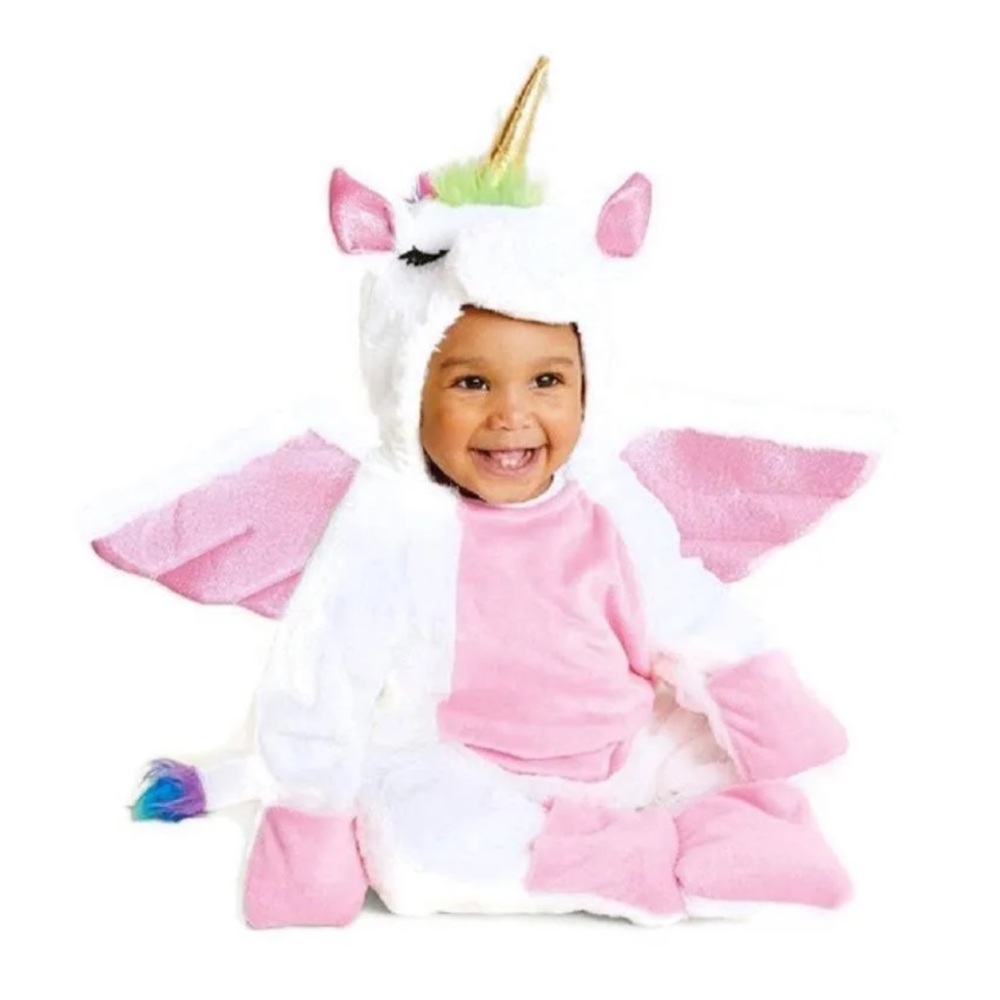 Pink and White Unicorn Costume for Kids